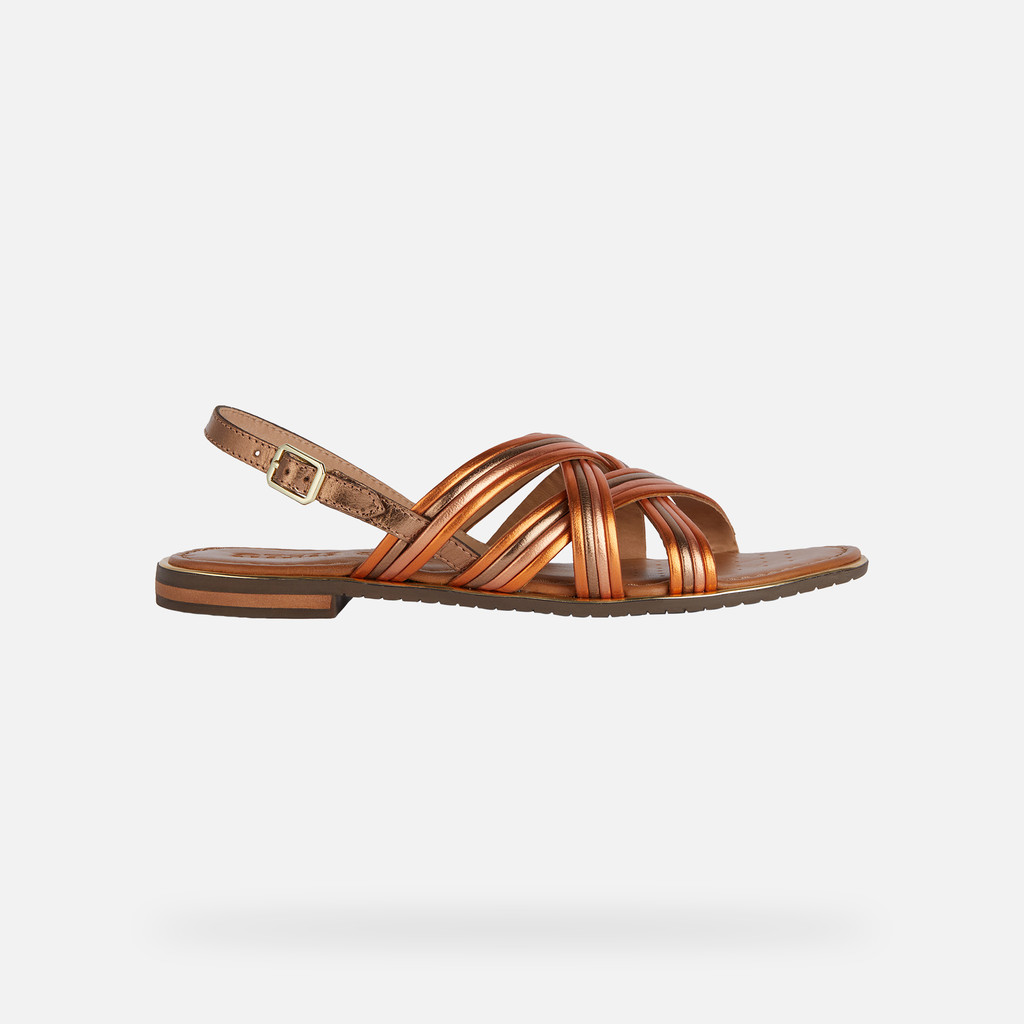 Geox SOZY PLUS Women s bronze Flat Sandals Geox