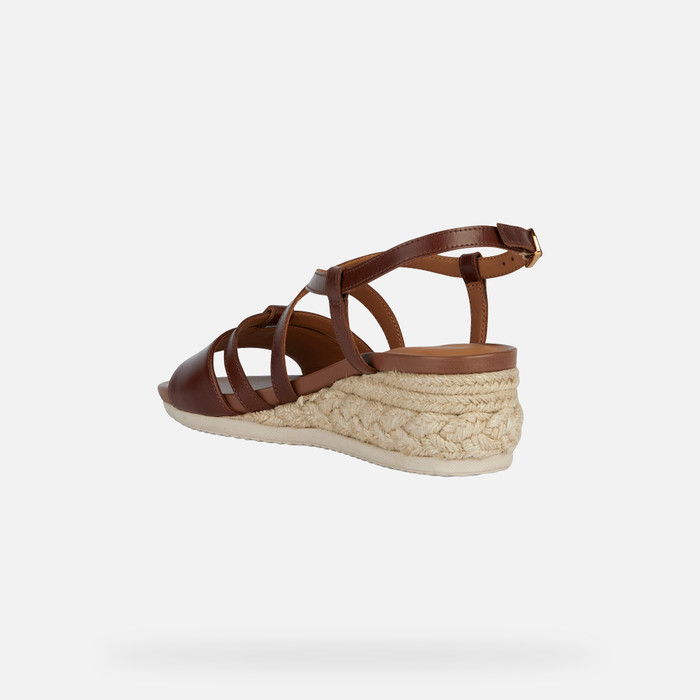 SANDALS WOMAN ISCHIA CORDA WOMAN - BROWN