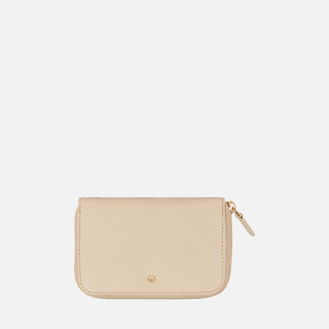 Wallet with zip WALLET WOMAN Off White - image number 0 | GEOX