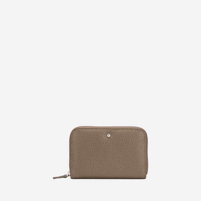 Wallet with zip WALLET WOMAN Dove grey | GEOX