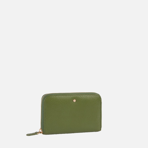 Cartera con cremallera WALLET MUJER Verde salvia - image number 1 | GEOX