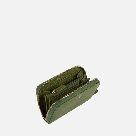 Cartera con cremallera WALLET MUJER Verde salvia - image number 3 | GEOX