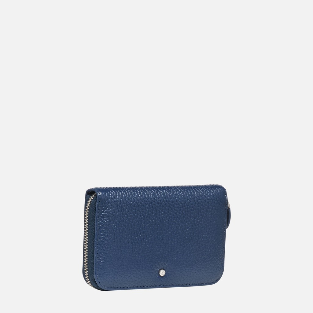 Portefeuille zipp&eacute; WALLET FEMME Bleu aviateur - image number 1 | GEOX