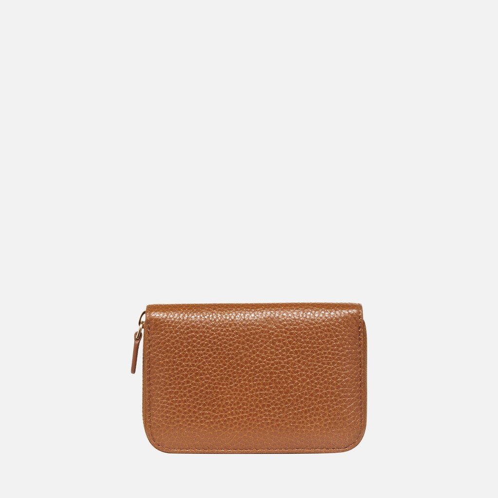 Wallet with zip WALLET WOMAN Cognac - image number 2 | GEOX
