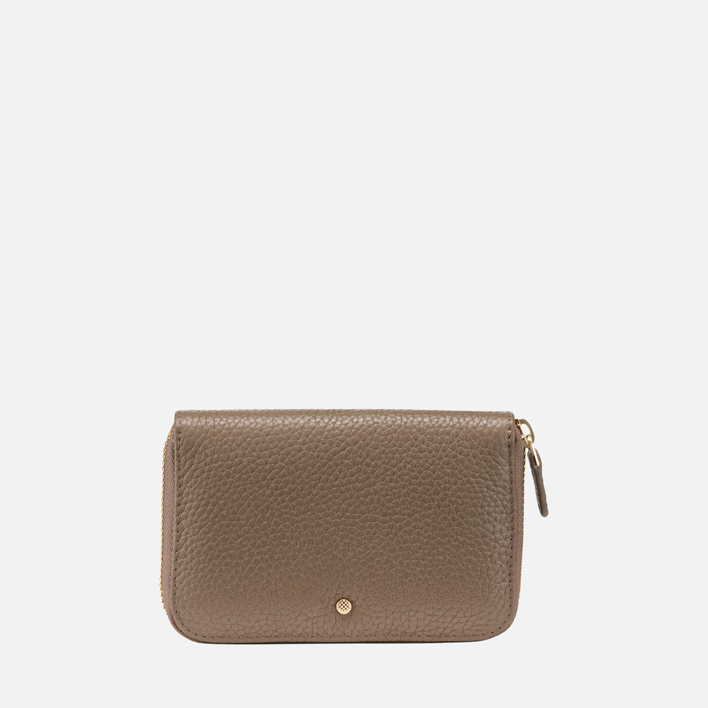 Wallet with zip WALLET WOMAN Taupe - image number 0 | GEOX