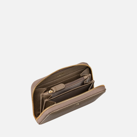 Wallet with zip WALLET WOMAN Taupe - image number 3 | GEOX