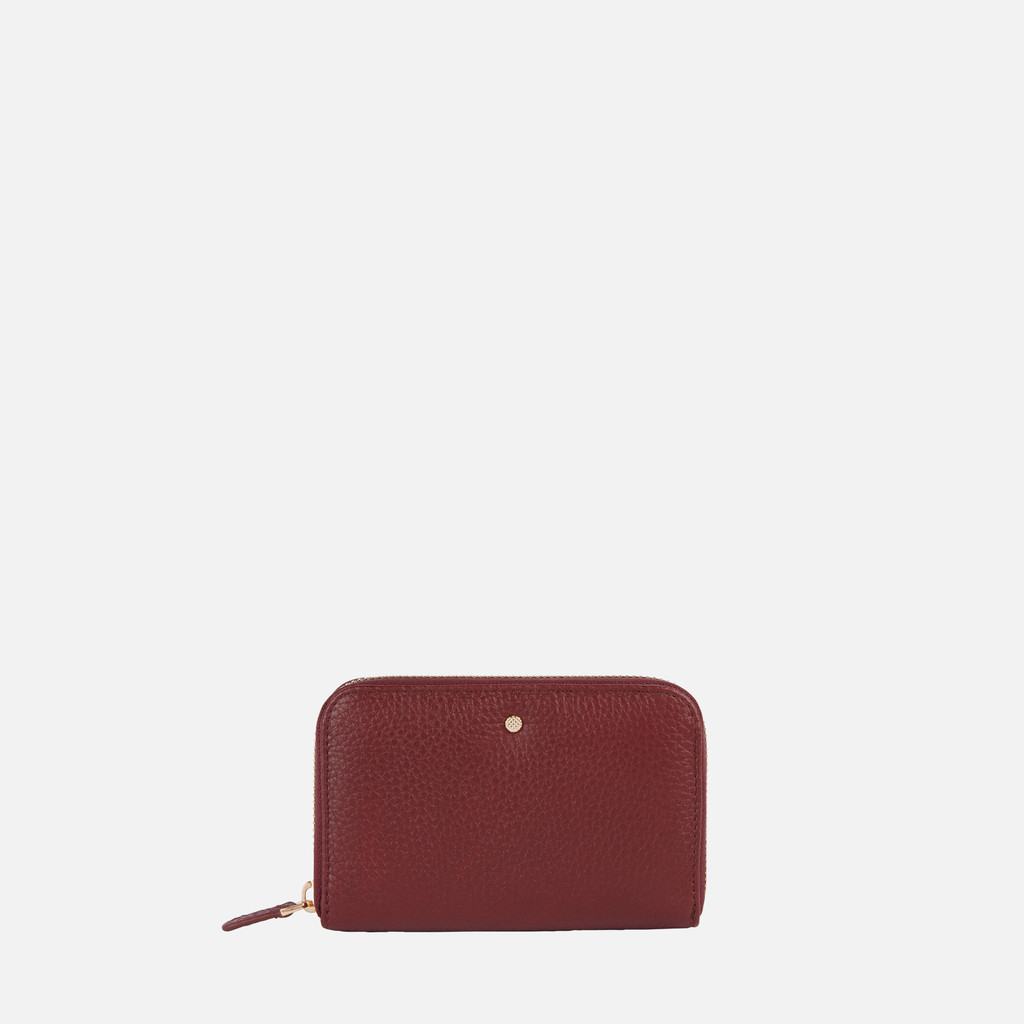 Wallet with zip WALLET WOMAN Bordeaux - image number 0 | GEOX