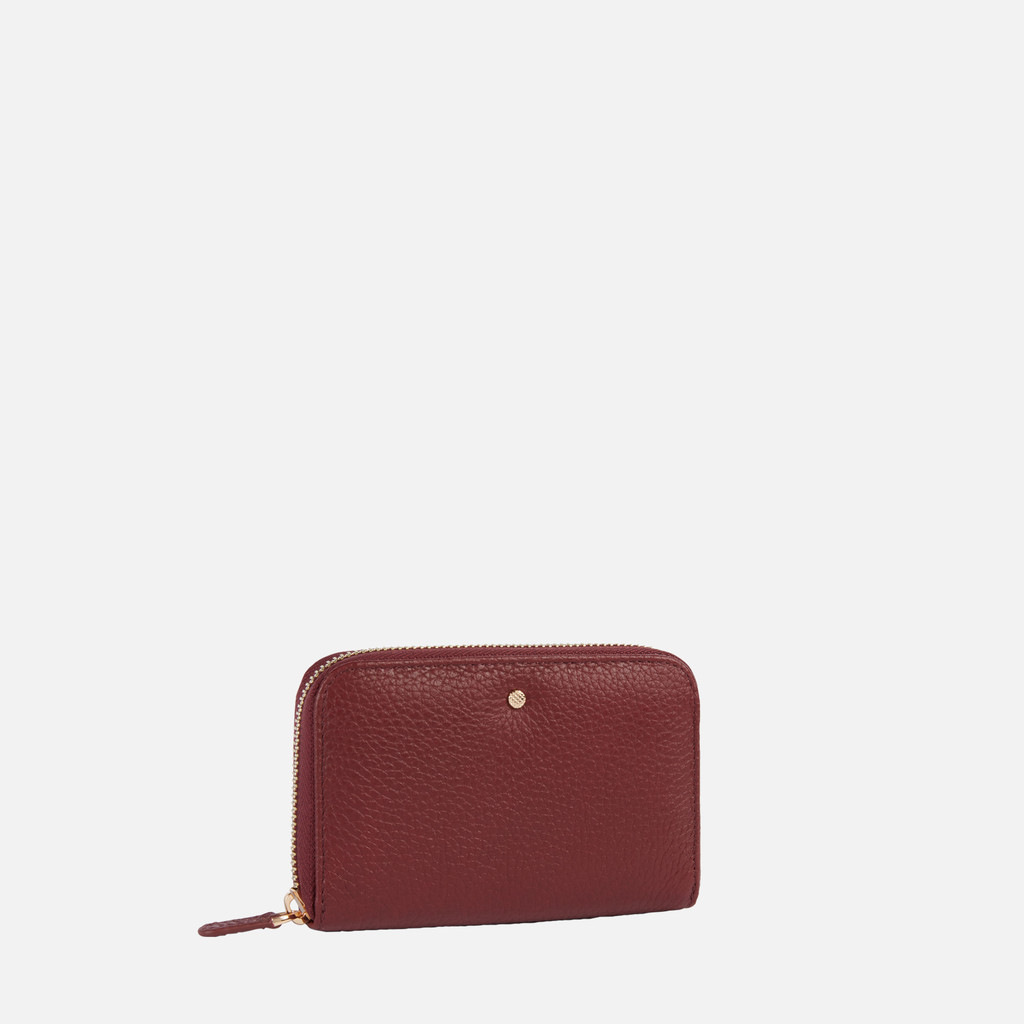 Wallet with zip WALLET WOMAN Bordeaux - image number 1 | GEOX
