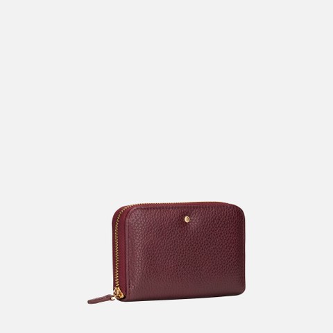 Wallet with zip WALLET WOMAN Bordeaux - image number 1 | GEOX