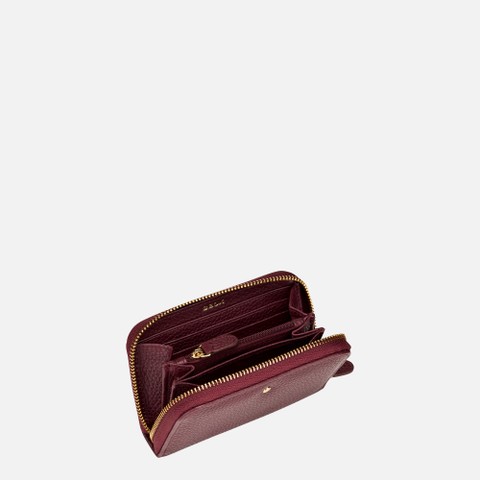 Wallet with zip WALLET WOMAN Bordeaux - image number 3 | GEOX