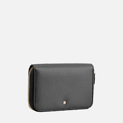 Wallet with zip WALLET WOMAN Black - image number 1 | GEOX