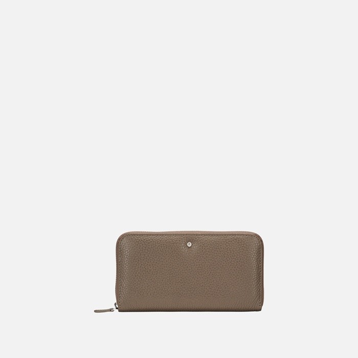 Wallet with zip WALLET WOMAN Dove grey | GEOX