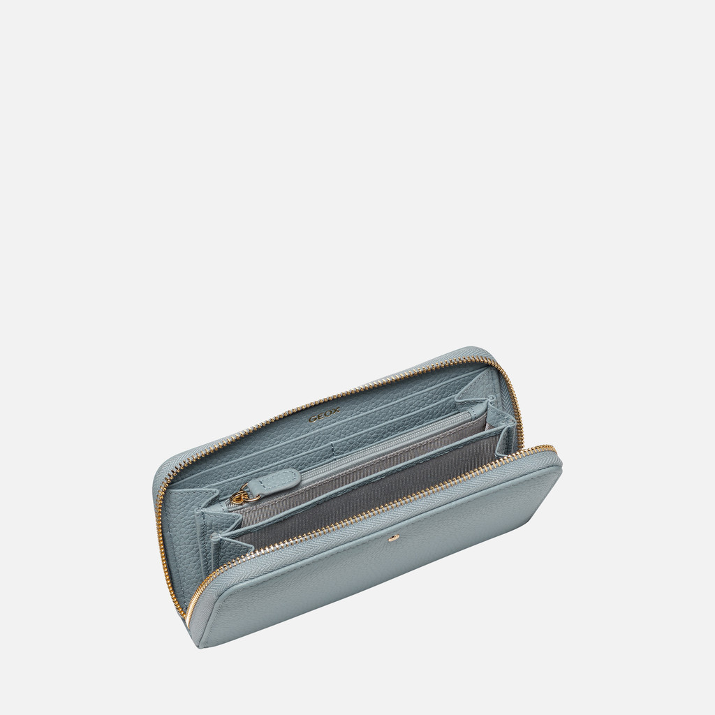 Wallet with zip WALLET WOMAN Light Sky - image number 3 | GEOX