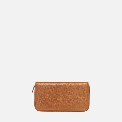 Wallet with zip WALLET WOMAN Cognac - image number 2 | GEOX