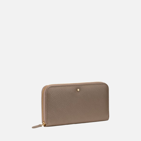 Wallet with zip WALLET WOMAN Taupe - image number 1 | GEOX