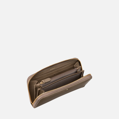 Wallet with zip WALLET WOMAN Taupe - image number 3 | GEOX