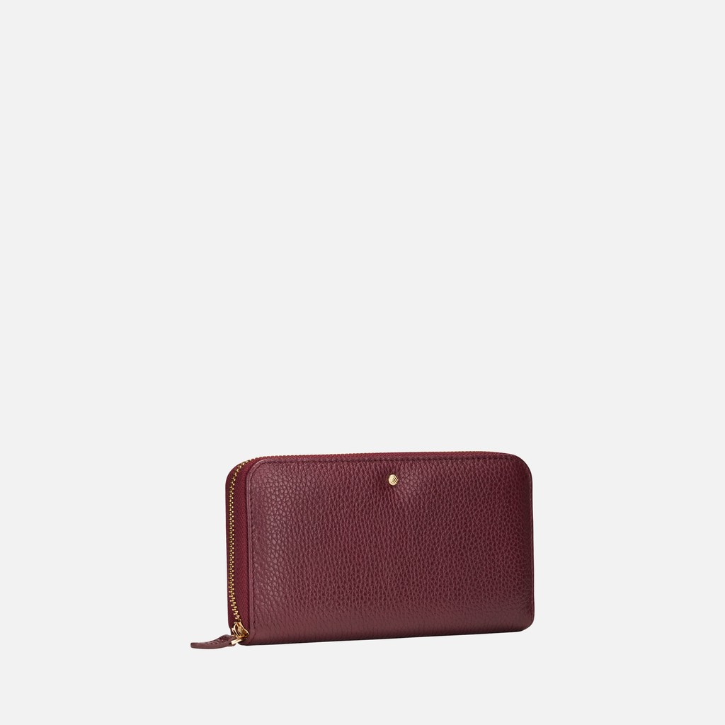 Cartera con cremallera WALLET MUJER Burdeos - image number 1 | GEOX