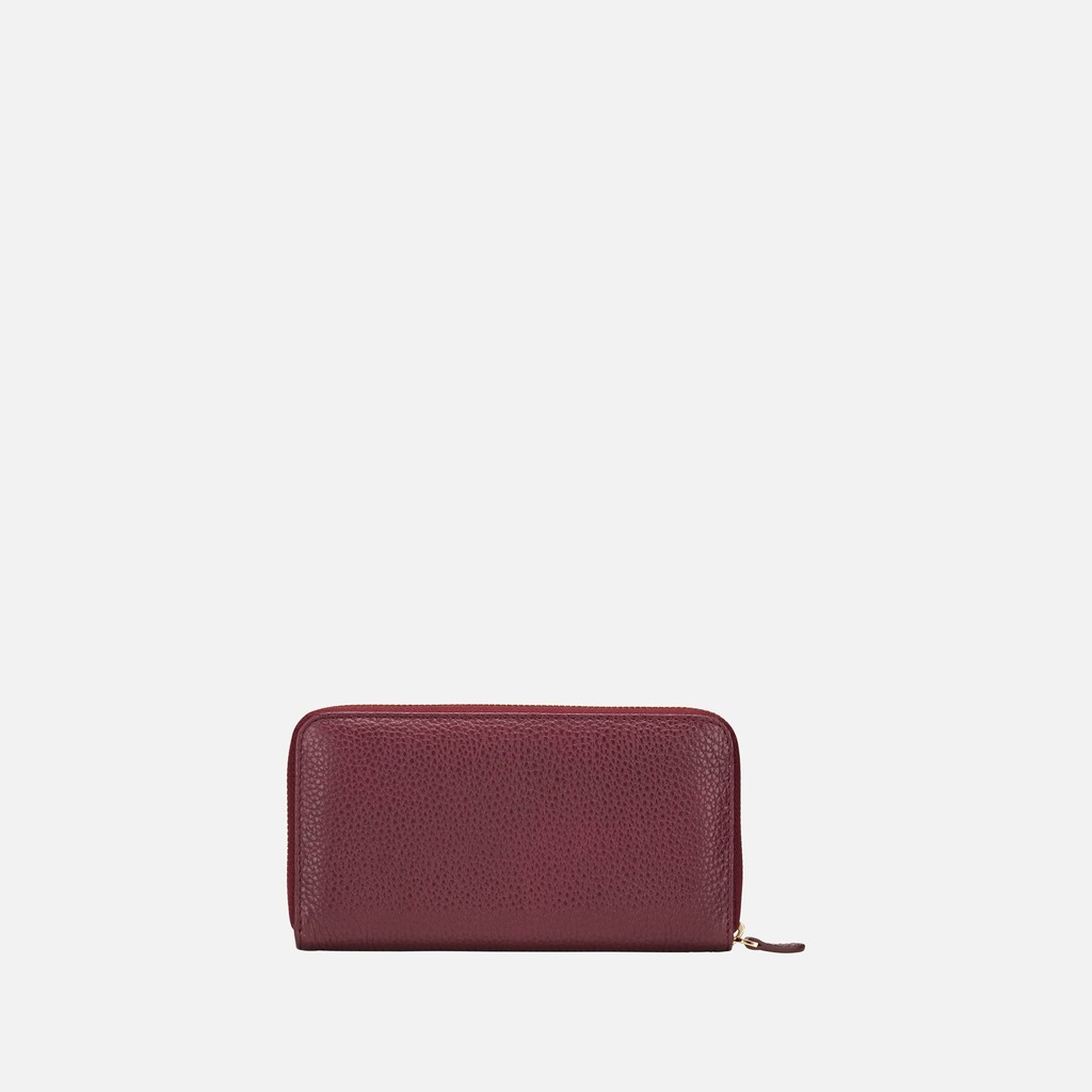 Cartera con cremallera WALLET MUJER Burdeos - image number 2 | GEOX