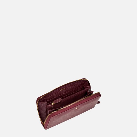 Cartera con cremallera WALLET MUJER Burdeos - image number 3 | GEOX