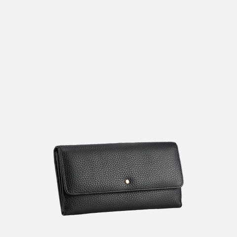 Leather wallet WALLET WOMAN Black - image number 1 | GEOX