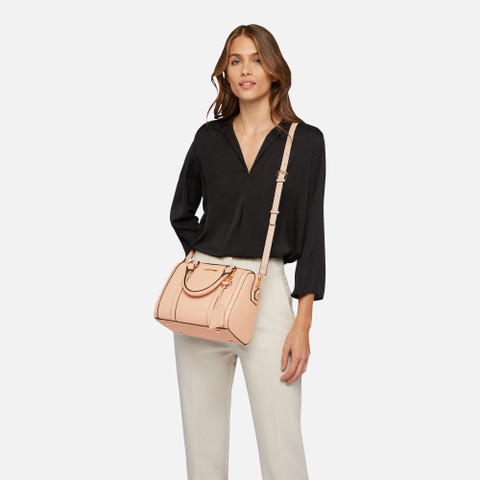 Geox® ZENE S: Women's Rose Handbag With Crossbody Strap | Geox ®