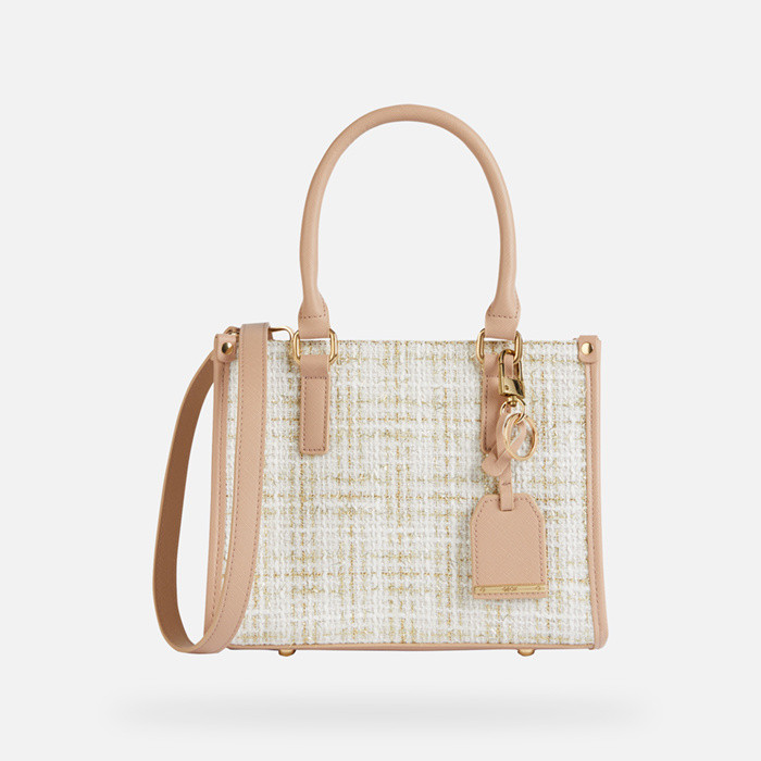 Handbag AMERIS S WOMAN Off white/Pink | GEOX