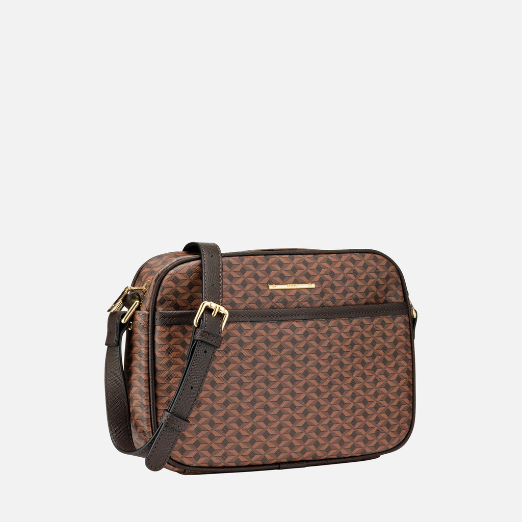 cross-body bag CELESTYE WOMAN Dark Brown - image number 1 | GEOX