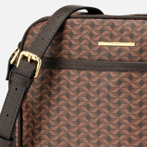 cross-body bag CELESTYE WOMAN Dark Brown - image number 4 | GEOX