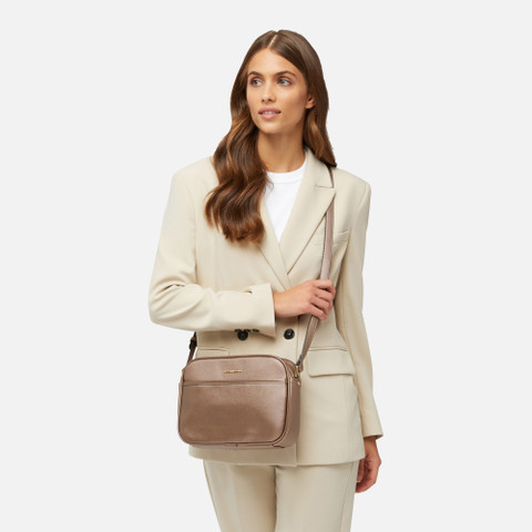 cross-body bag CELESTYE WOMAN Light Bronze - image number 6 | GEOX