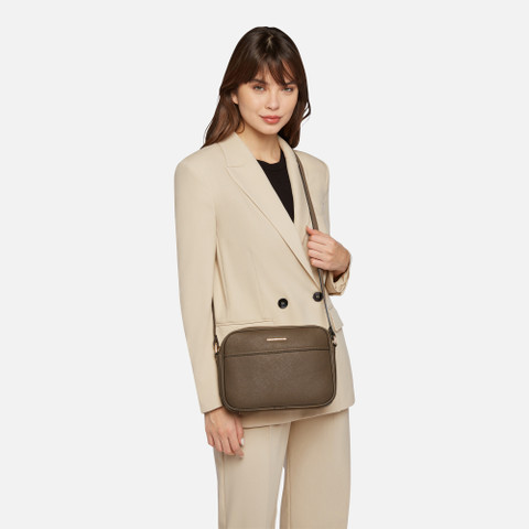 shoulder bag CELESTYE WOMAN Dark Taupe - image number 5 | GEOX