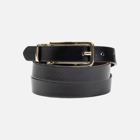 leather belt BELT WOMAN Black/Coffee - image number 1 | GEOX
