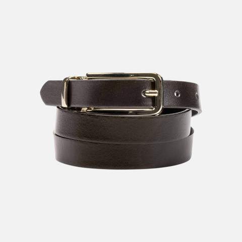leather belt BELT WOMAN Black/Coffee - image number 0 | GEOX