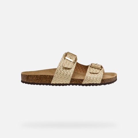 Mules BRIONIA FEMME Or clair - image number 1 | GEOX