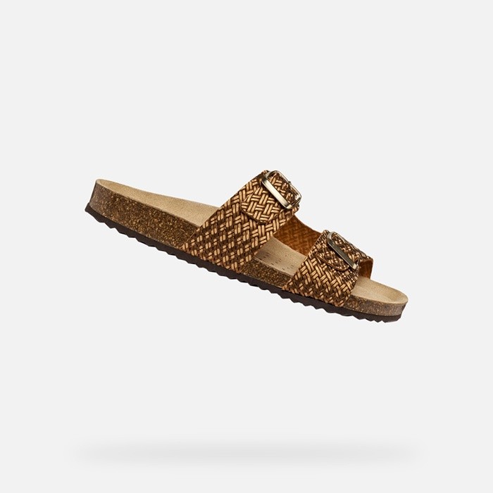 Slides shoes BRIONIA WOMAN Bronze | GEOX