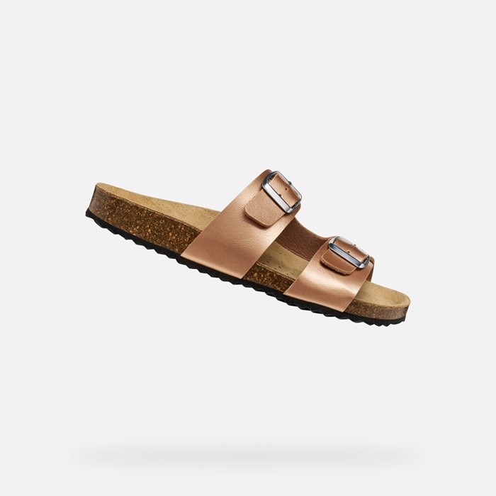 Slides shoes BRIONIA WOMAN Peach | GEOX