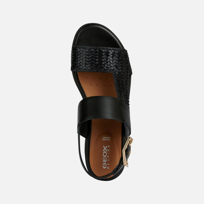 Geox® LAUDARA: Black Platform Sandals | Geox ® SS23