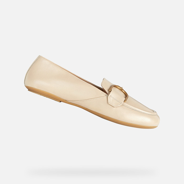 Leather loafers PALMARIA WOMAN Desert | GEOX