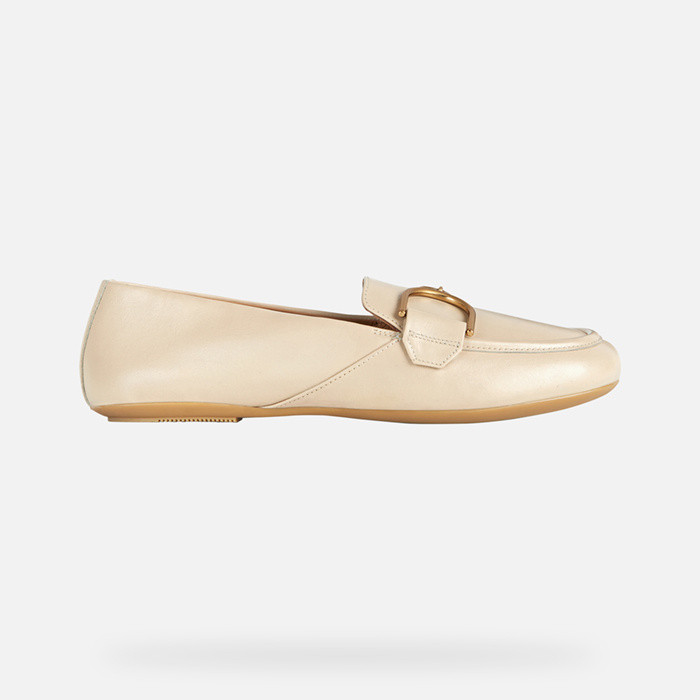 Leather loafers PALMARIA WOMAN Desert | GEOX