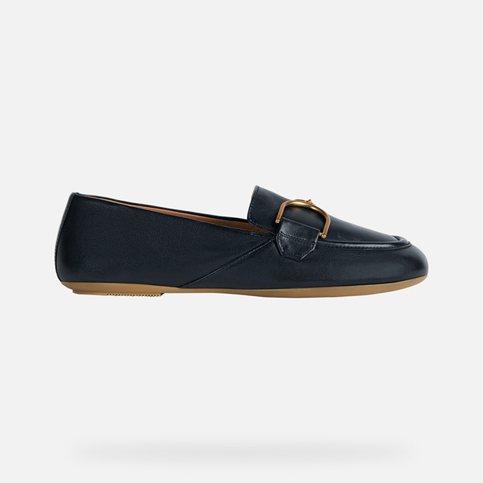Leather loafers PALMARIA WOMAN Black | GEOX
