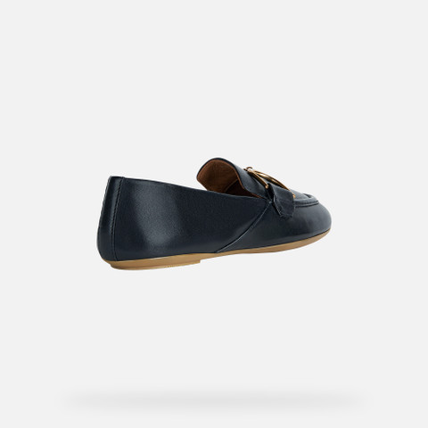 Geox® PALMARIA: Women's Black Leather Loafers | Geox ®