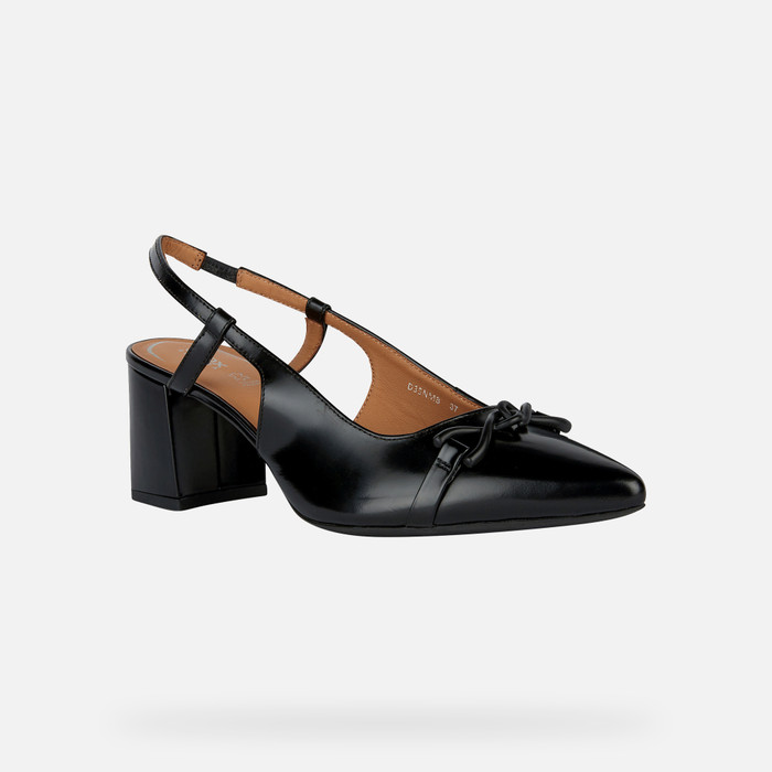 Frente a ti Paine Gillic obra maestra Geox® BIGLIANA: Zapatos De Salón Tacón Negros Mujer | Geox®
