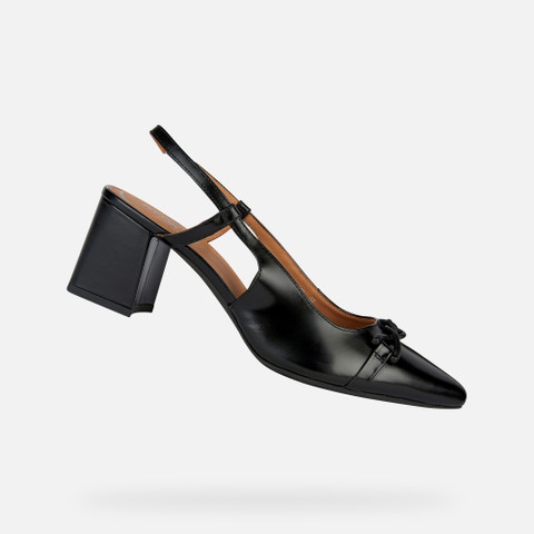 Geox® BIGLIANA: Women's Black Medium Heel Pumps | Geox ® Online Store