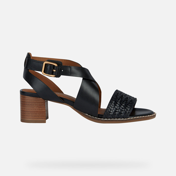 Medium-heeled sandals SOZY MID WOMAN Black | GEOX