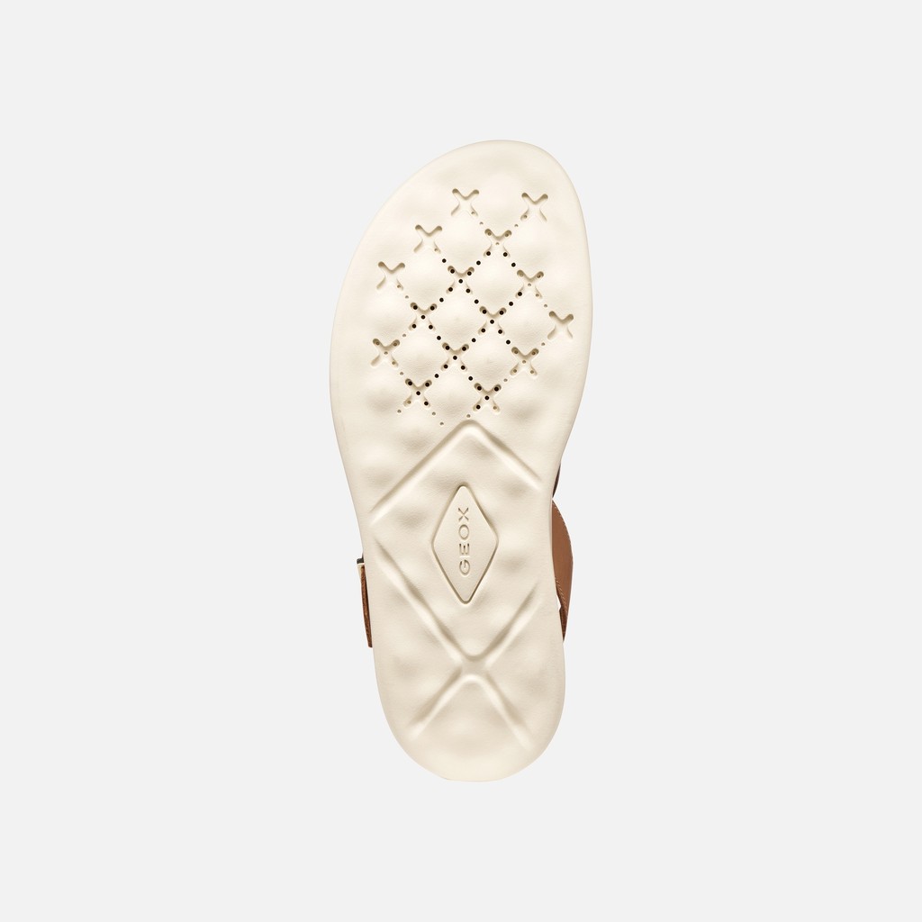 Flat sandals XAND 2S WOMAN Beige/Peach - image number 6 | GEOX