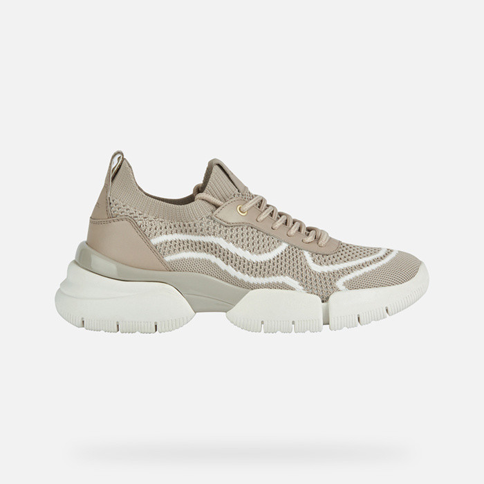 Low top sneakers ADACTER W WOMAN Light Taupe | GEOX