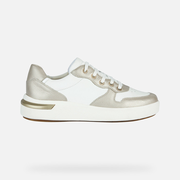 Low top sneakers DALYLA WOMAN White/Gold | GEOX