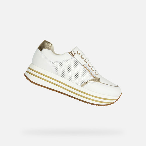 SNEAKERS MULHER KENCY MULHER - BRANCO/OURO CLARO