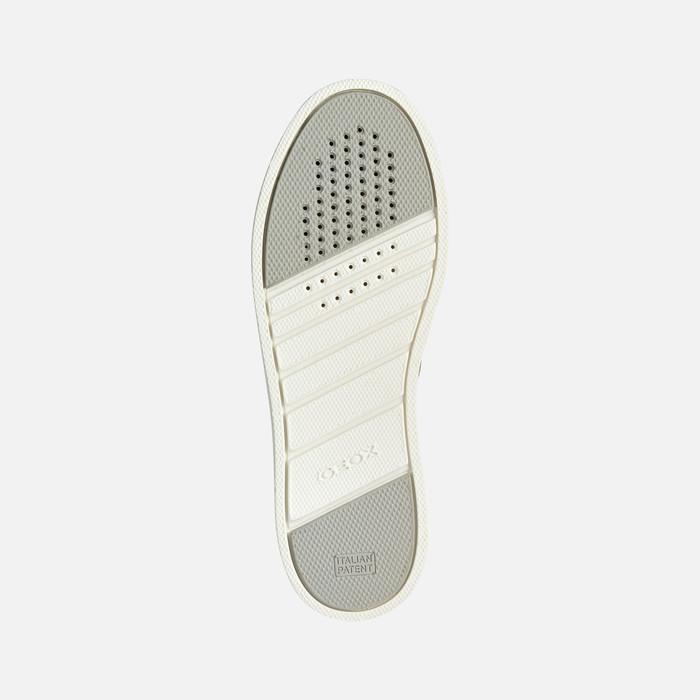 Composición raqueta tanto Geox® SKYELY: Zapatillas Bajas Blancas Mujer | Geox® Online