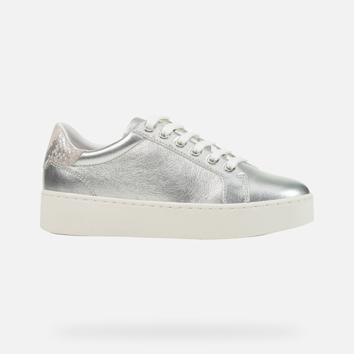 Low top sneakers SKYELY WOMAN Silver | GEOX