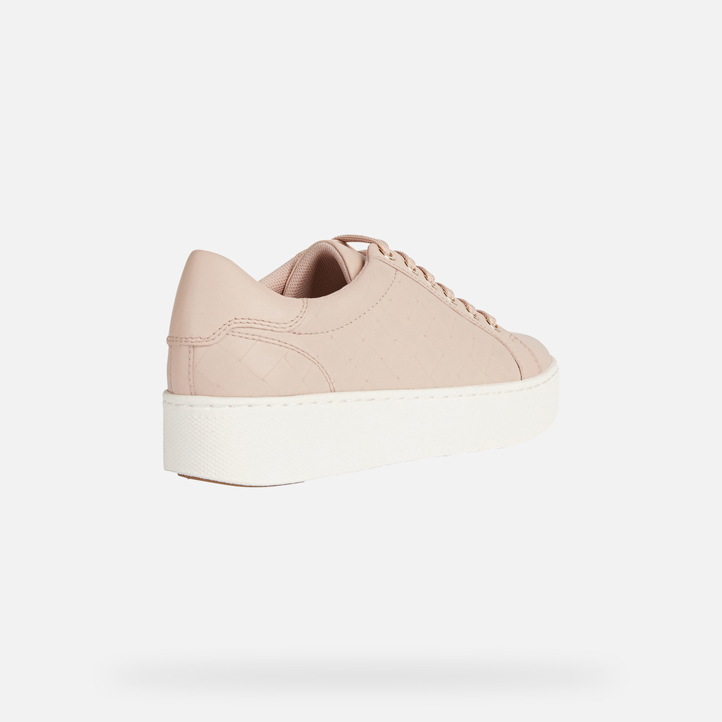 Pink clearance leather sneakers